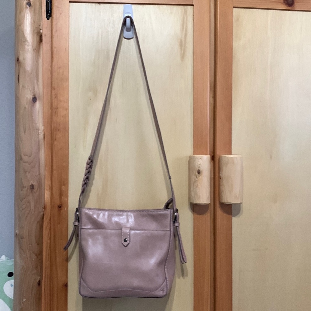 Frye Dusty Pink Leather Crossbody Shoulder Bag